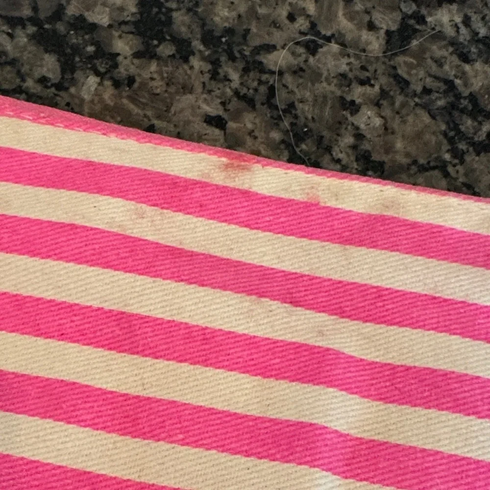 Victoria's Secret Pink and Blue Striped sequins Pouches